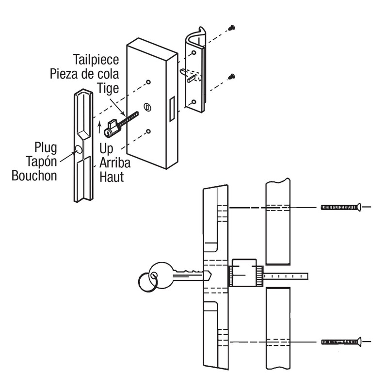 Prime-Line E 2103 Cylinder Lock, 1-1/4 In., Schlage Shaped Keys