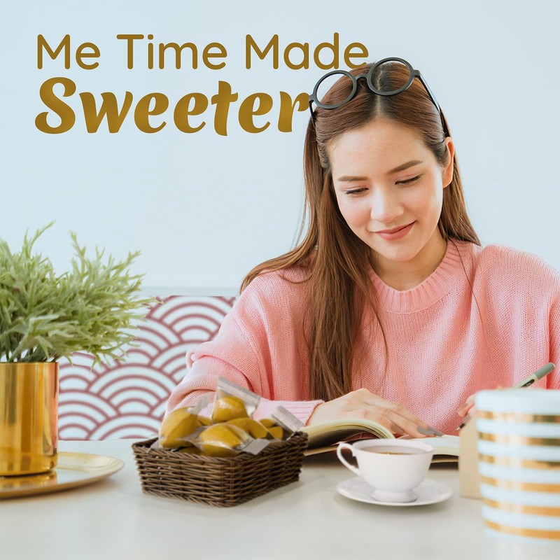 Snackathon Fortune Cookies, Individually Wrapped, Bulk Pack, Premium USA Made