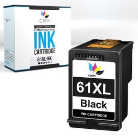 CMYi 61XL Black Replacement Ink Cartridge for HP DeskJet 1510, 1511, 1512, 1513, 1514, 2000, 2050, 2050A, 2510, 2511, 2512, 2514, 2540, 2541, 2542, Envy 4500, 4501, 4502, 4503, 4504, 4505, 4506, 4507
