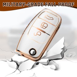 2Pcs Cases Keychain for Ford 3, Car Key Cover, Ford Key Cover, Ford Ka Key Cover, Ford Key Fob Cover Car Fob Cover For Ford Fiesta Compatible with Focus Fiesta Galaxy Kuga C-Max S-Max Mondeo MK4 Focus