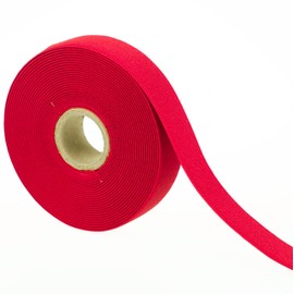 Coloured Elastic for Sewing, 20mm Sewing Elastic, Woven Type, 5 Metres (Red)