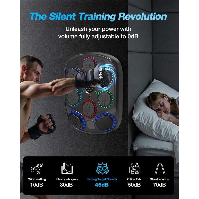 Turquvix Music Boxing Machine for Adults and Kids, Smart Bluetooth