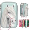Depesche Miss Melody 13692 Triple Pencil Case with Horse Head