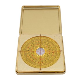 Feng Shui Luo Pan Iron Precise with Flipping Cover Feng Shui Compass for Learning Residential Feng Shui L