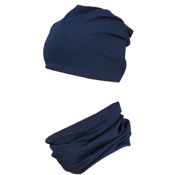TupTam Boys' Beanie Hat Tube Scarf Children Set of 2