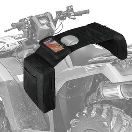 MYDAYS ATV Saddle Bag,Cargo Tank Phone Bag Storage Luggage for ATV UTV Snowmobile Motorcycle (Black1)