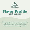 Simply Organic Ancho Chili Powder, 2.85 Ounce Jar, Certified Organic
