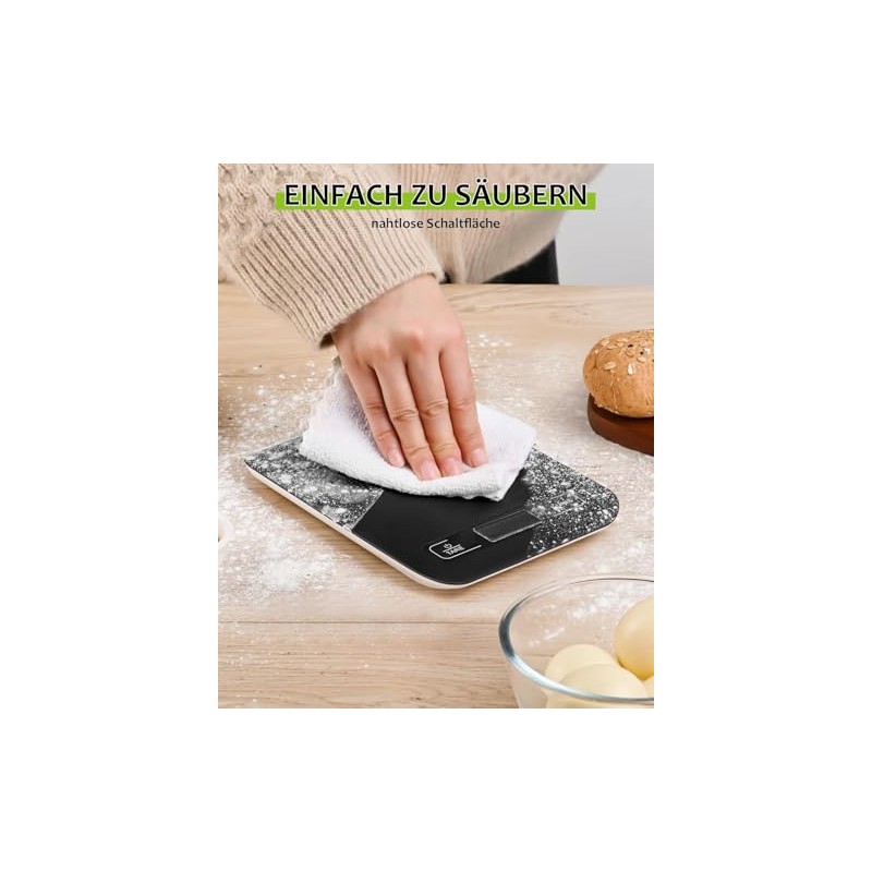 Digital Kitchen Scales with LCD Display and Tare Function, Precise
