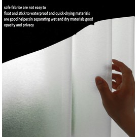 No Hooks Needed Waterproof Shower Curtain Liner PEVA 72" x 78" Hookless for Bathroom Shower Curtains (3D Silk)