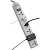 Tripp Lite International 6-Outlet Universal Surge Protector Power Strip, British