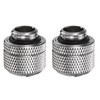 sourcing map 2pcs Water Cooling Adapter G1/4" Thread to 10mm