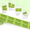 1000 L LIKED Raffle Tickets,Neon Green,Self Adhesive,Double Rolls, Use for