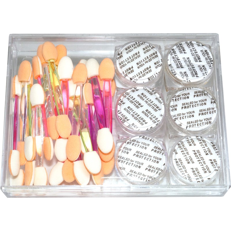 World of Nails-Design Chrome pigments, 6 colours in the set
