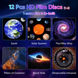 Galaxy Projector, 13 in 1 HD Planetarium Galaxy Star Projector for Bedroom, Star Projector Galaxy Light with Meteor Effects and Timer for Kids, Ceiling, Gifts