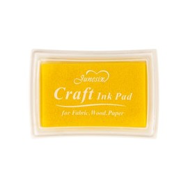 Yellow Ink Pad Finger Washable Kids Stamp Ink Pad for Rubber Stamps Paper Scrapbooking