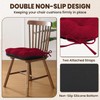 downluxe Indoor Chair Cushions for Dining Chairs, Tufted Overstuffed Textured