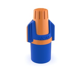Ideal Electrical Twister Proflex Mini (30-643J) Orange/Blue Wire Connector, Jar of 500 — Compact Twist-On Wire Nuts for 22 to 12 AWG with Comfort SureGrip and Flexible Skirt