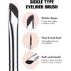 2 PCS Oblique Head French Tip Nail Brush, French Tip