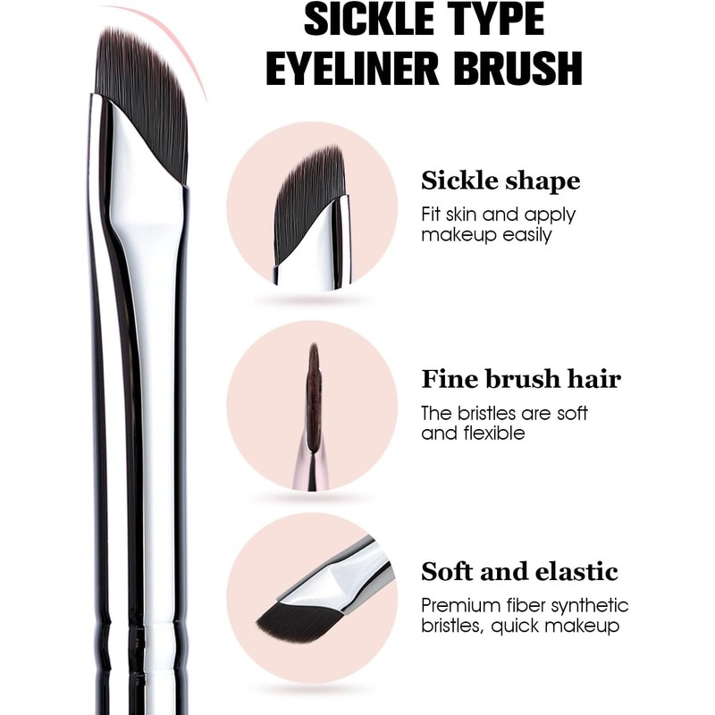 2 PCS Oblique Head French Tip Nail Brush, French Tip