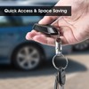 Strong Titanium Magnetic Keychain with 360° Rotation, Small Detachable Key
