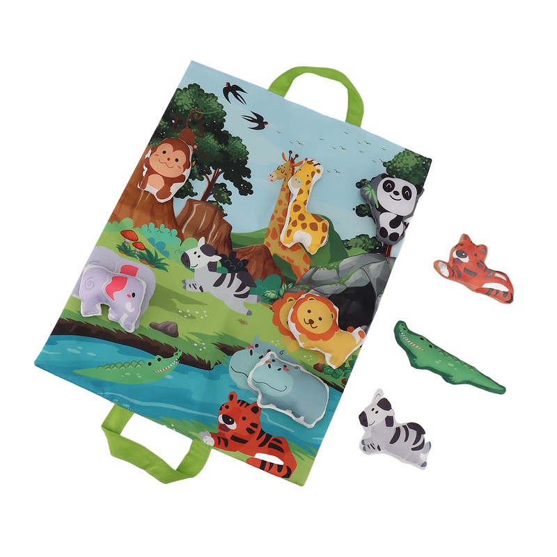 Baby Soft Toy Set with Play Mat Bright Color Sound