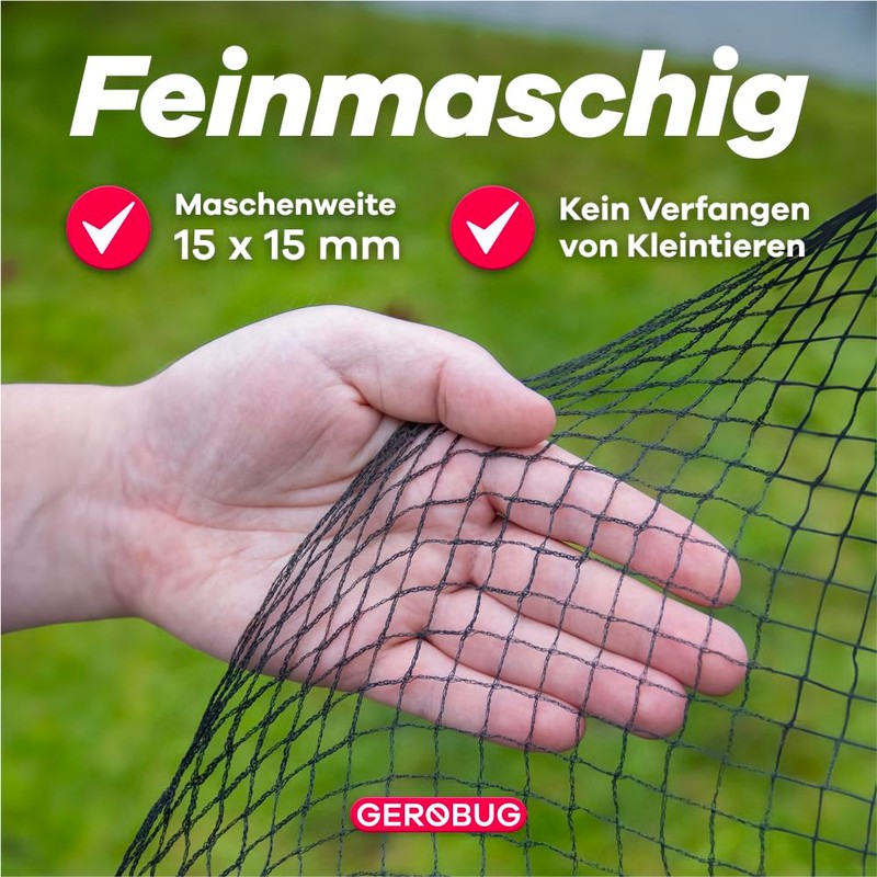GEROBUG Pond Net Fine Mesh 5 x 2 m –