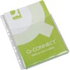 Q-Connect Expanding Punched Pocket 3/4 Length Front A4 (Pack of