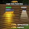 Bridika Solar Fence Lights - Outdoor Waterproof Warm White &