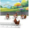 4pcs Cute 3D Printed Baby Husky Chibi Edition, 3D Printred