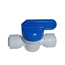 YZMSZ Food-Grade Quick Connector Push-In Tube Fitting - 1/4"to 3/8" O.D. Reducing Tube Shut off Ball Valve for Reverse Osmosis Water Filter Purifier (Pack of 5)