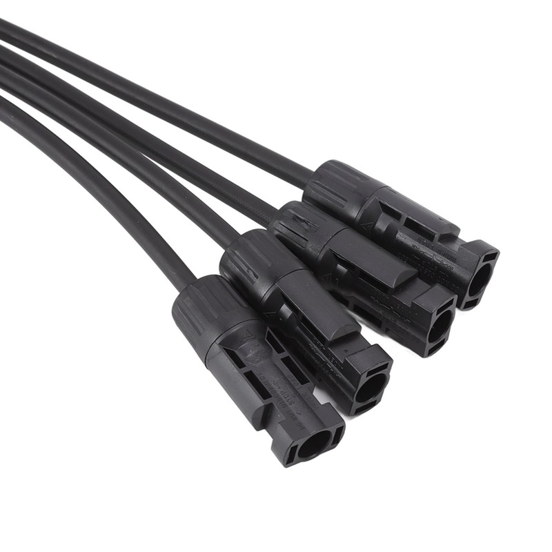 One Pair Solar Panel Adapter Y Branch 1 to 4