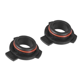 ACROPIX 9012 HIR2 LED Headlight Adapter Base Bulb Sockets Retainer Holder Black - Pack of 2