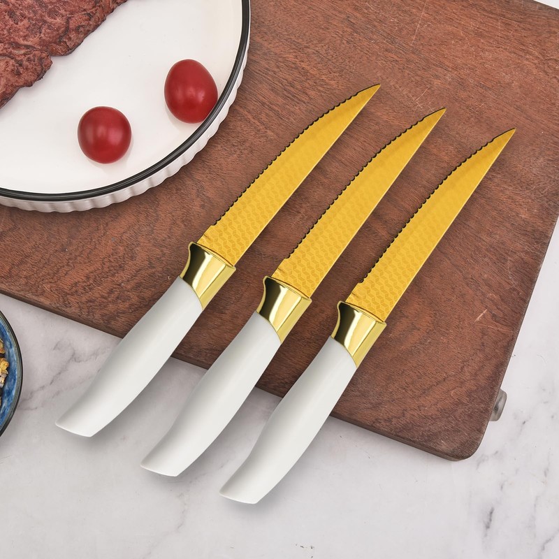 Knife Set, Non Stick Thick and Sharp Stainless Steel Kitchen