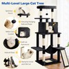 ABCPET Cat Tree Tower 63in Multi-Level Cat Tower for Indoor
