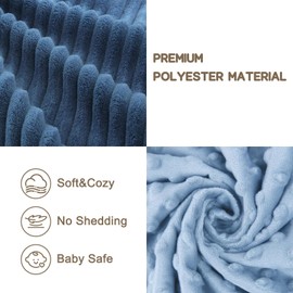 BEILIMU Baby Security Blanket for Unisex Boys and Girls, Soft Lovey Whale Baby Gifts for Newborn Toddler Snuggle Toy Stuffed Animal, Blue 15 Inch