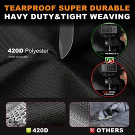 Golf Cart Cover 6 Passenger,Waterproof Outdoor 4+2 Golf Cart Covers Extended Roof,Universal Fits for Club Car Precedent EZGO Evolution Yamaha Kandi Onward Denago, UV-Resistant All Weather Protection
