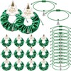 24 Sets Christmas Hair Scrunchies and Braided Bracelets Gifts