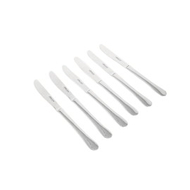 Arcos Madrid Serie 6 Tischmesser in Geschenkbox, glatt, einteiliges Monoblock aus Edelstahl, Klingengröße 115 mm, Silber