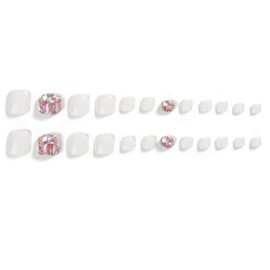 잇템샵 웨딩 패디팁 24p 세트, B006 퓨처컬러, 1세트 Item Shop Wedding Pedi Tip 24p Set, B006 Future Color, 1 Set, B006 퓨처컬러 × 6세트