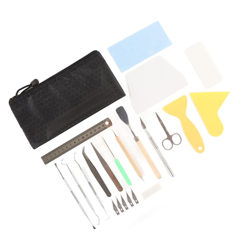 Craft Vinyl Weeding Set 22 Pcs Practical Ruler Carving Pen