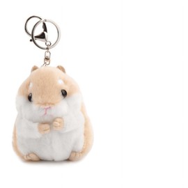 Gowxs Cute Khaki Plush Hamster Keychain Plush Keychain Charms Wallet Backpack Handbag Charms Automobile Keychains Automotive Trim Women's Key Rings and Keychains Automobile Keychains Accessories