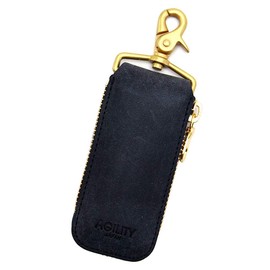 Agility affa "Peruch" Key Case, Compact, Slim, Keyring, Smart Key, Leather, Simple, Genuine Leather, Nascan, Smaller, navy