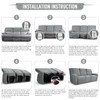 TAOCOCO Recliner Sofa Covers 8-Pieces Stretch Large Couch Covers for