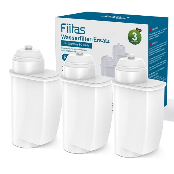 Fiitas Water Filter for Siemens EQ6 EQ7 EQ500 EQ Series Compatible with Brita Siemens Intenza TZ70003 Fully Automatic Coffee Machines Water Filter (Pack of 3)