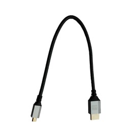 Seadream 4K Micro HDMI to HDMI Cable;Micro HDMI to Standard HDMI Cord Braided Support 4k 60Hz HDR 3D ARC 18Gbps HDMI 2.0 Cable,Aluminum Shell(1FT/1PCS)