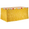 1Pc Luau Grass Table Skirt, Hawaiian Party Decorations Hawaiian Table