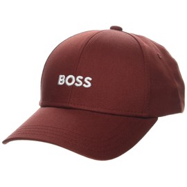 BOSS Center Logo Cotton Twill Cap Russet Brown