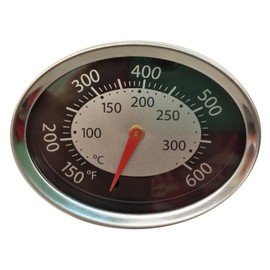 HASME Replacement Thermometer for Weber Barbecue Grill Replaces for 60070 Fits for 51060001 Q1200 54060001 Q2200 1-12" Probe 150 to 600 Degrees F