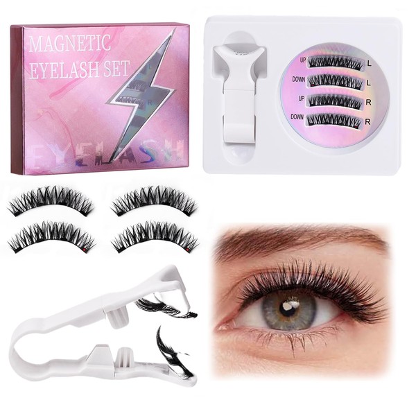 Magnetic Eyelashes Natural look Best Magnetic Lashes Kit with Applicator