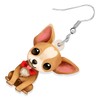 TIZURO Valentine's Day Acrylic Cute Puppy Dogs Earrings Funny Pets